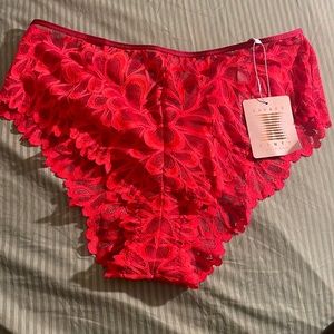 Brand new red savage Fenty panties